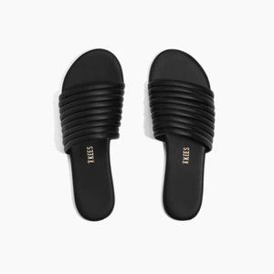 TKEES Caro Slide Black Sandal